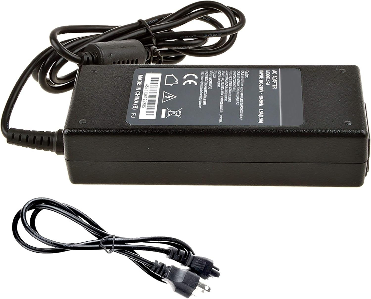 PKPOWER Reemplazo del adaptador de CA DC para Globtek GS-150 GT-500160-30 Cargador Cable de alimentación