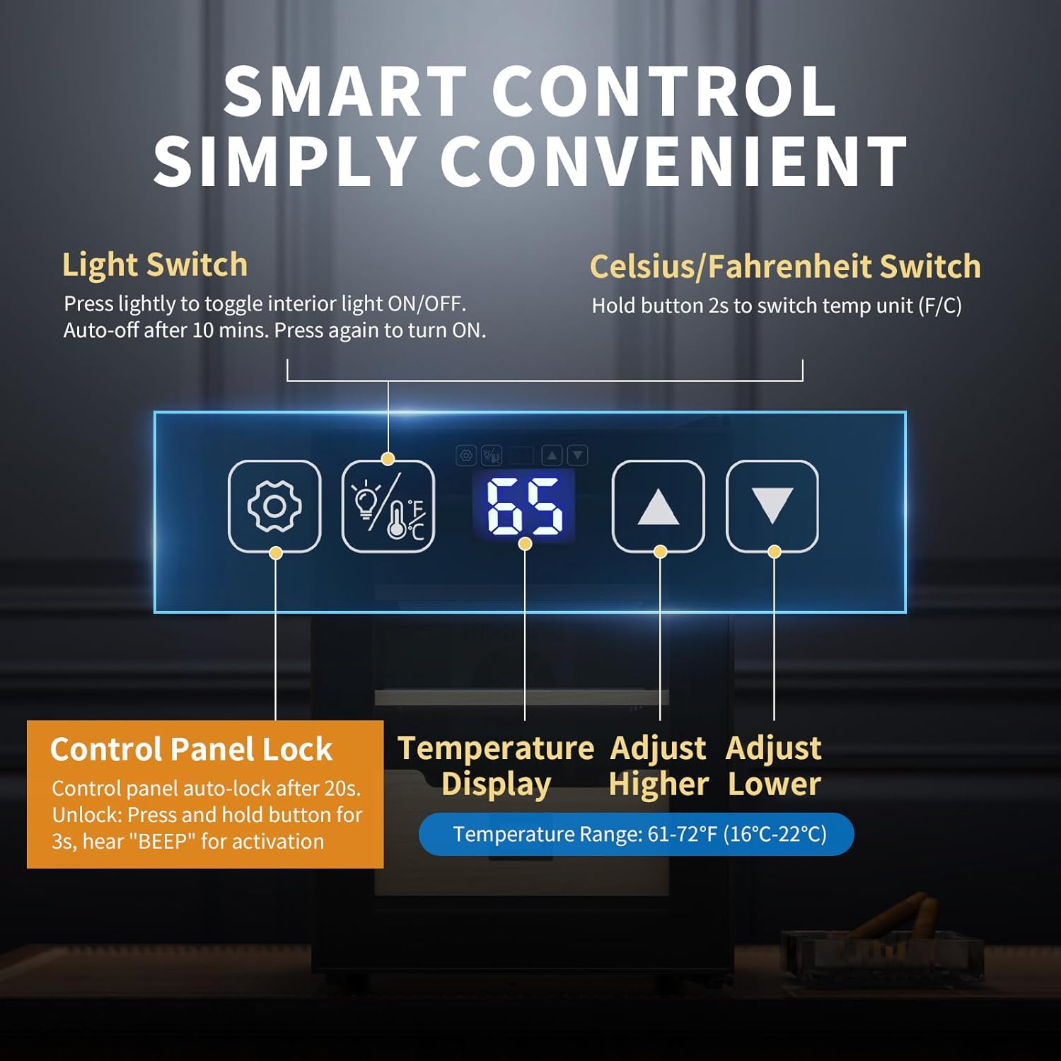 NEEDONE Armario eléctrico de 280 unidades con sistema de control de temperatura silencioso de calefacción y refrigeración, fabricado con estantes de