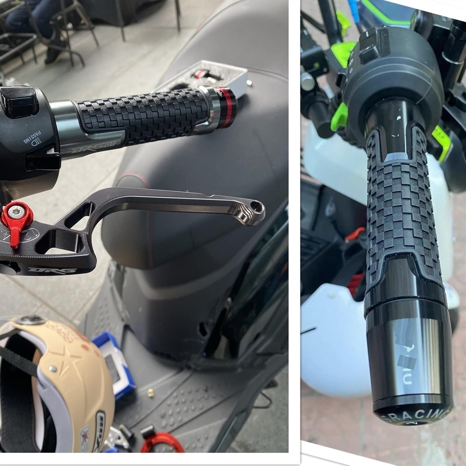 Para Kawasaki para VERSYS 1000 2015-2022 manillar antideslizante de motocicleta Agarraderas de goma de mano extremos de la barra del mango Tapón de