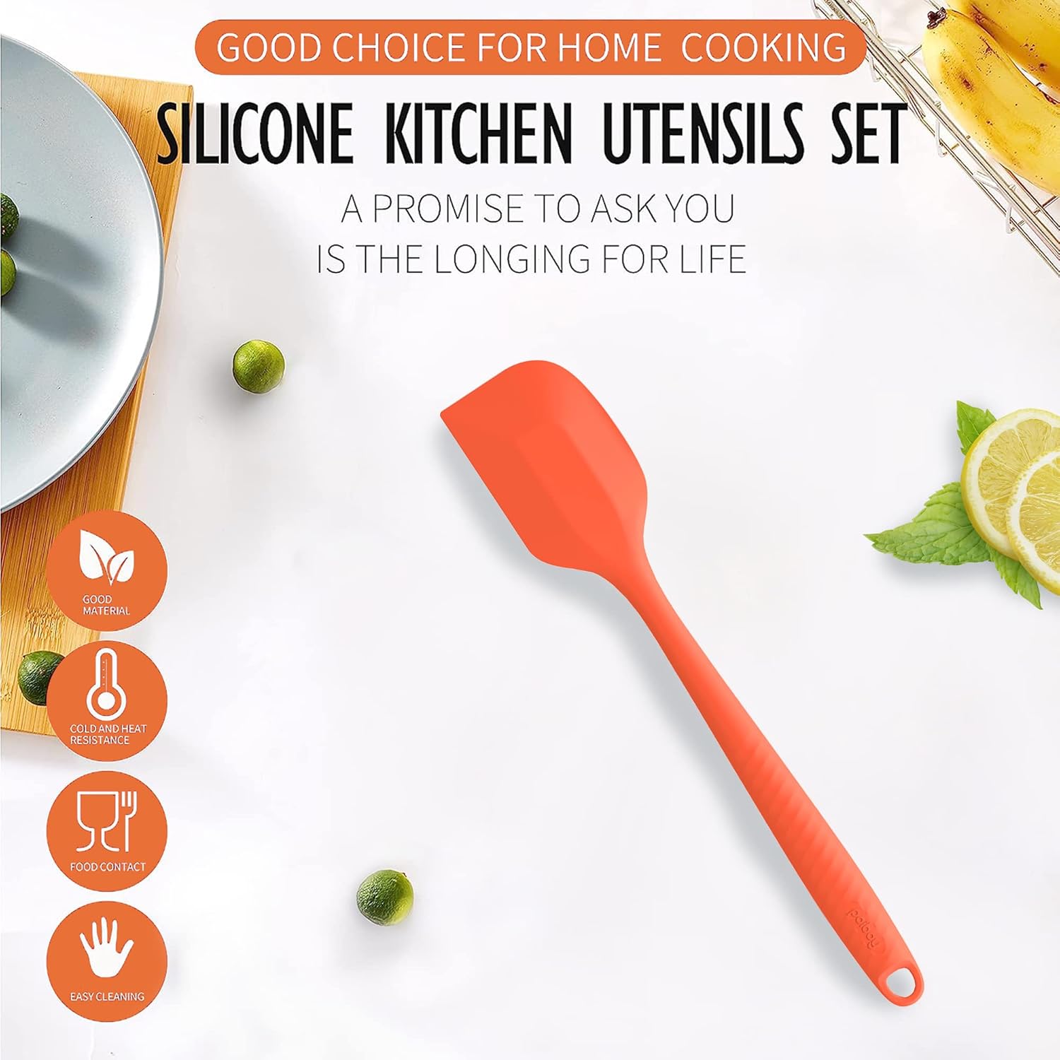 Garantía permanente Espátula grande de silicona resistente al calor Espátula de silicona para utensilios de cocina antiadherentes Gadgets de cocina