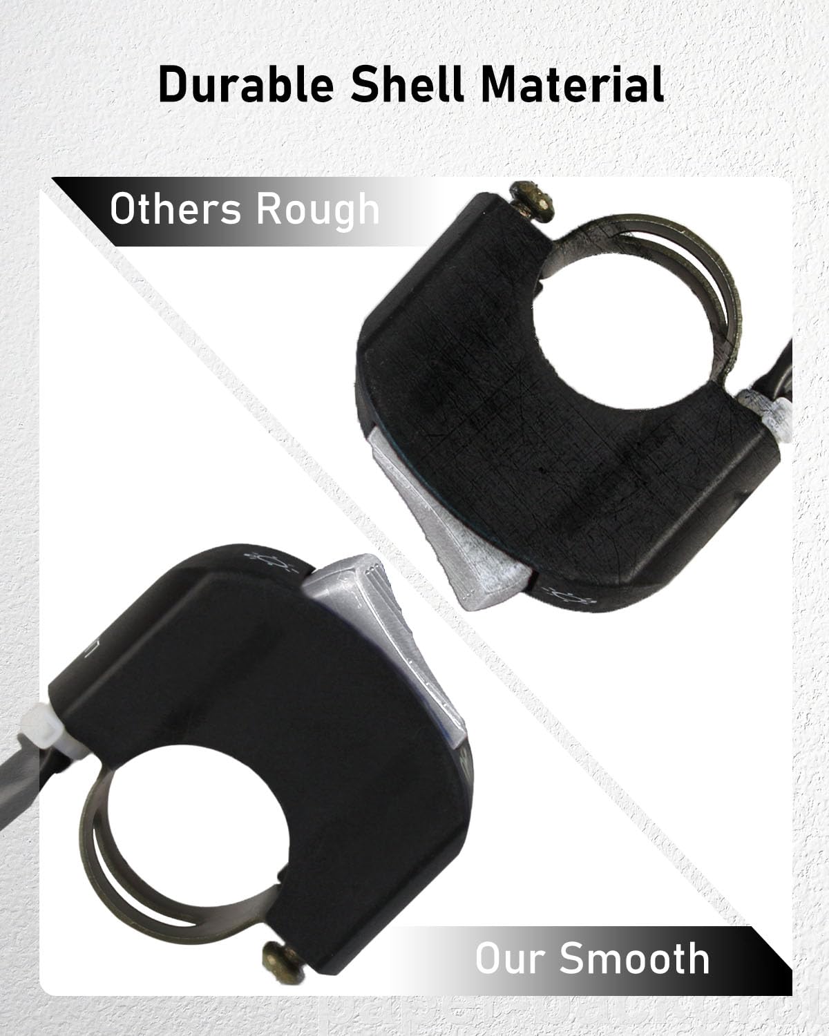 Belinous Interruptor de manillar de 78 pulgadas para motocicleta, ATV, etc., interruptor de palanca de motocicleta impermeable para luces,