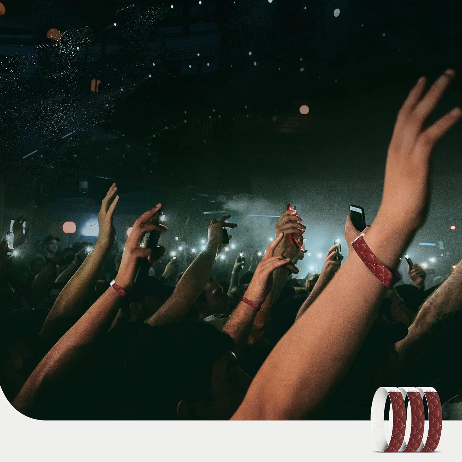 Tyvek – Pulseras para eventos, diseño creativo clásico colorido de 34 pulgadas, paquete de 250 pulseras para fiestas, grupos, formación de equipos e