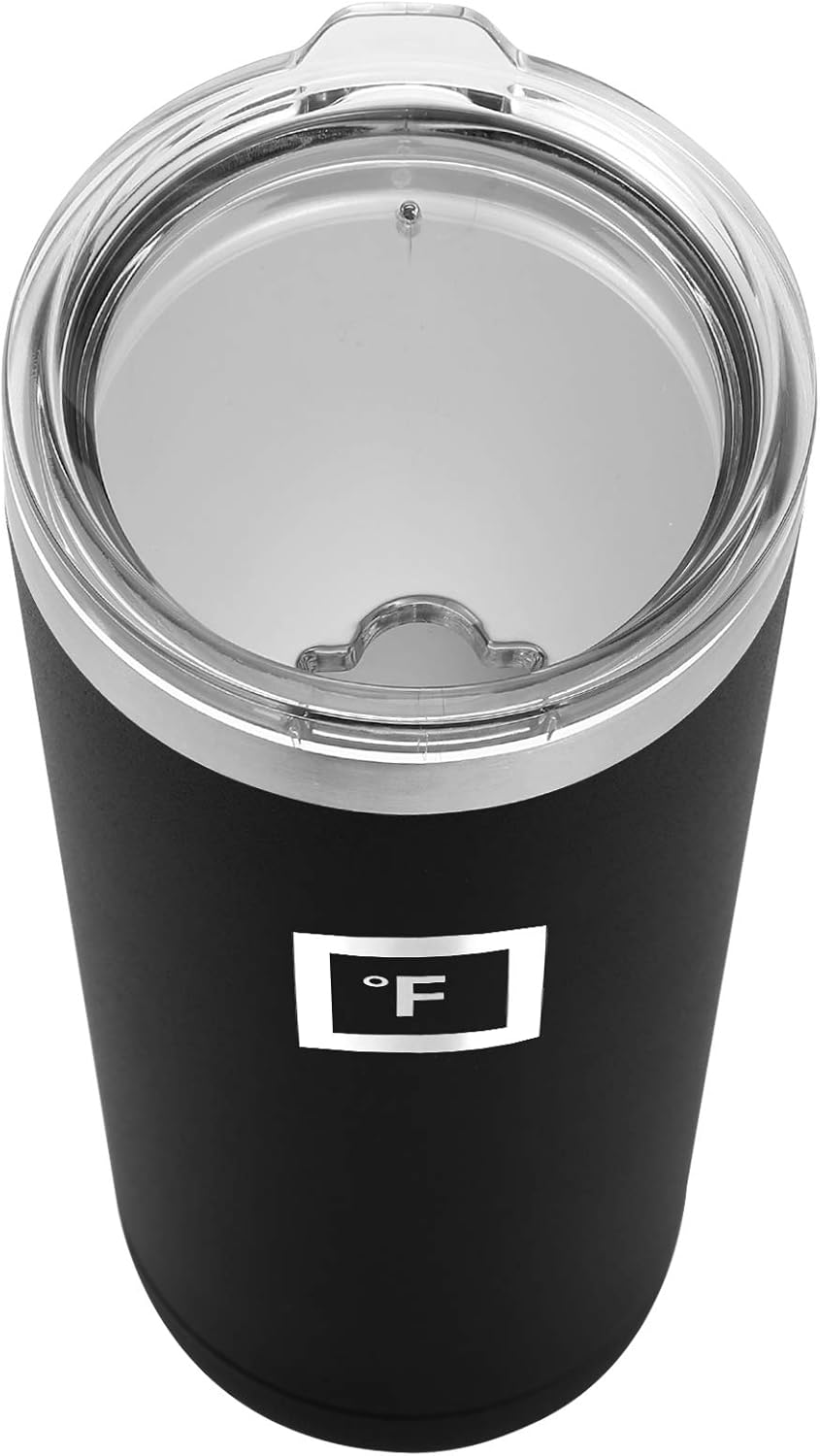 IRON FLASK Vaso clásico de 16, 24 o 32 onzas, acero inoxidable aislado al vacío, frío o caliente, moderno de doble pared, simple vaso térmico de