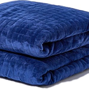 Gravity Manta con peso para adultos, 15 libras, color azul marino, 48 x 72 pulgadas, tamaño individualindividual, la manta con peso original para Gravity Manta con peso para adultos, 15 libras, color azul marino, 48 x 72 pulgadas, tamaño individualindividual, la manta con peso original para