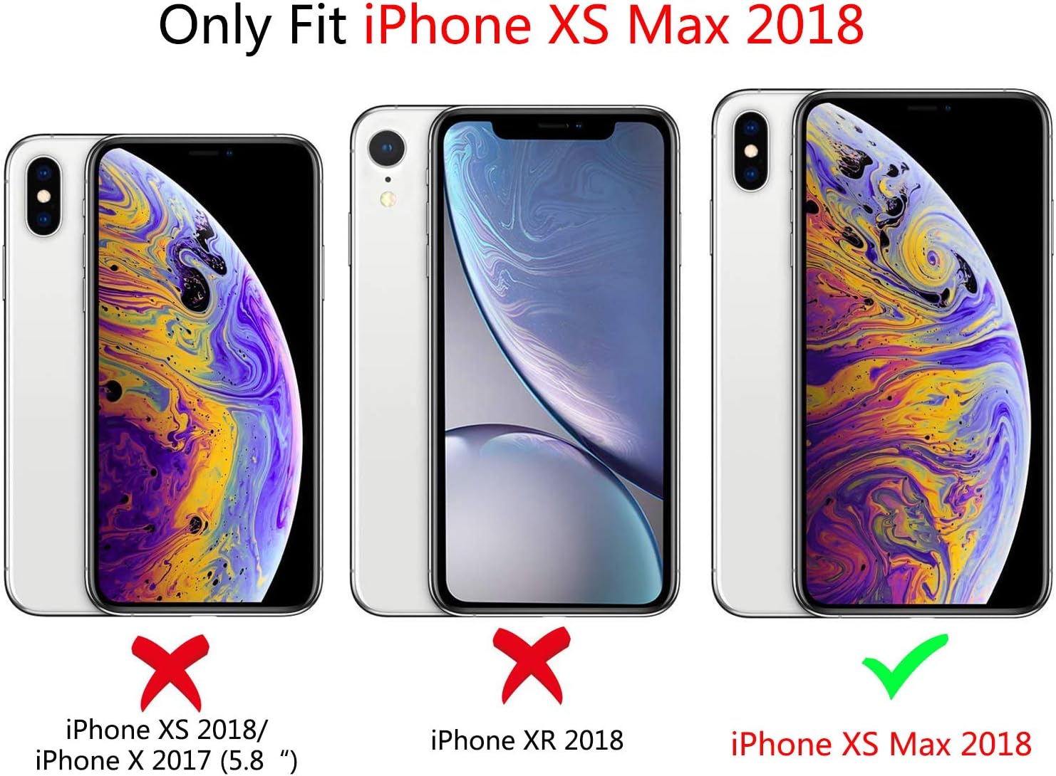 Ownest Funda protectora delgada compatible con iPhone Xs Max para iPhone Xs Max de silicona líquida suave, patrón de corazón dorado, a prueba de