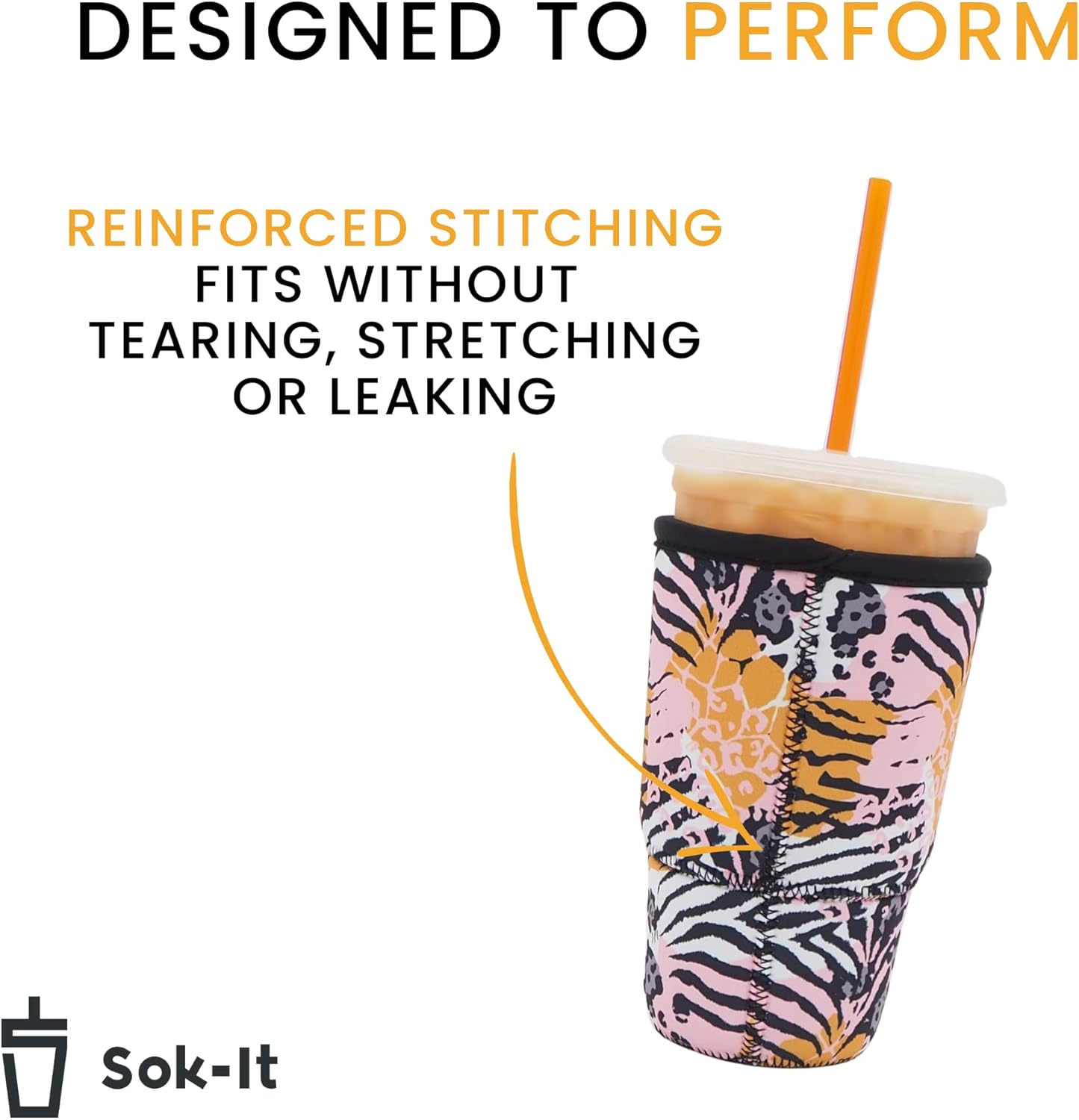 Sok It Java Sok NHL – Funda de neopreno aislada para taza de café helado y soda fría (St. Louis Blues, grande 30-32 onzas)