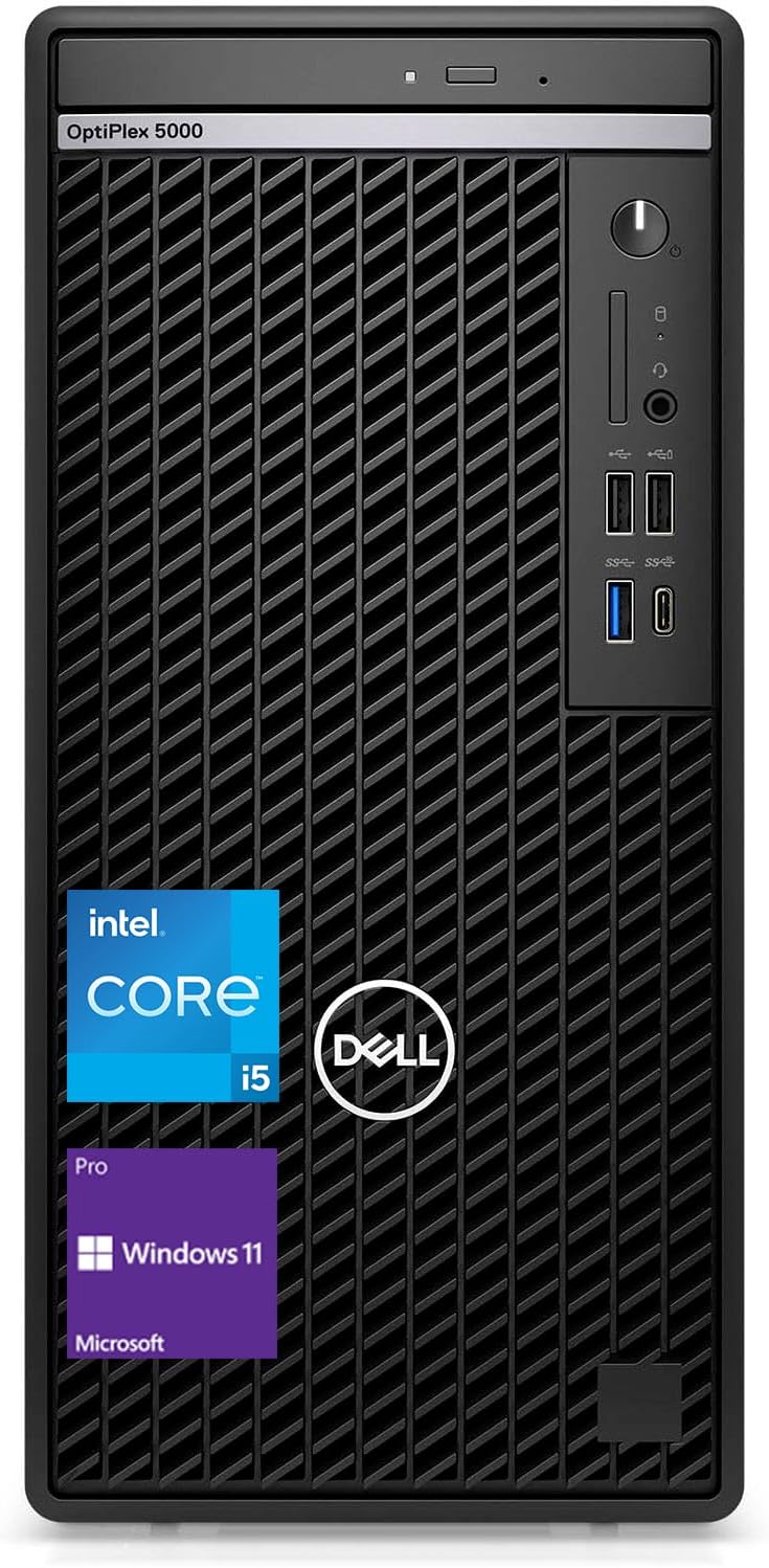 Dell OptiPlex Serie 5000 Business Tower – Computadora de escritorio, procesador Intel Core i5-12500 de 12 generación, 32 GB de RAM, SSD PCIe de 1