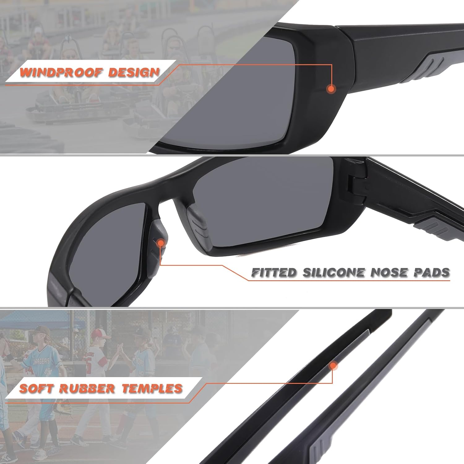 MARIDA Gafas de sol polarizadas para hombres y mujeres, gafas de sol deportivas para hombre, ciclismo, conducción, escalada, béisbol