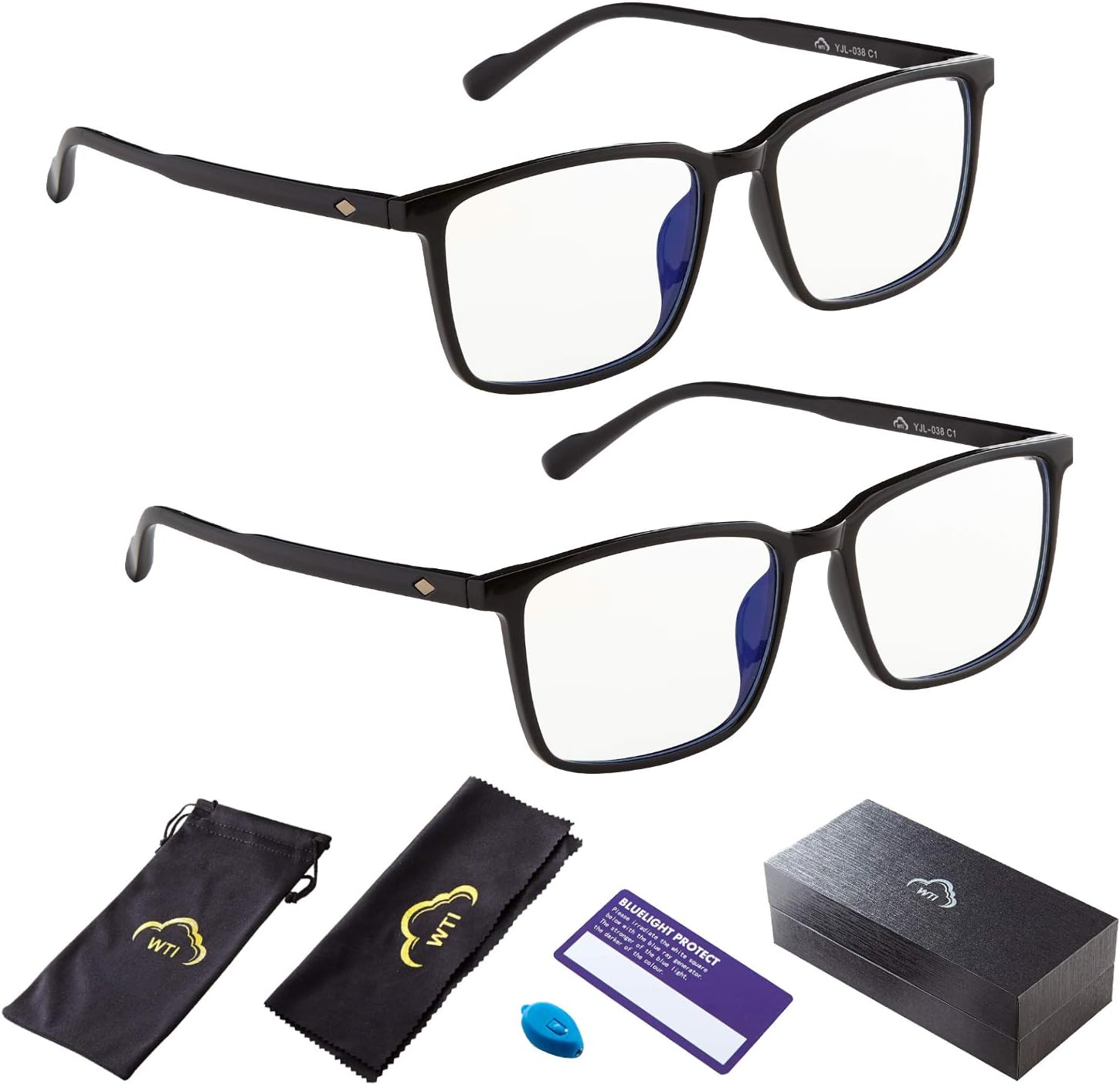 Gafas de bloqueo de luz azul para televisión, teléfono, computadora, pantalla de juegos para hombres y mujeres, marco TR90, anti fatiga ocular UV,