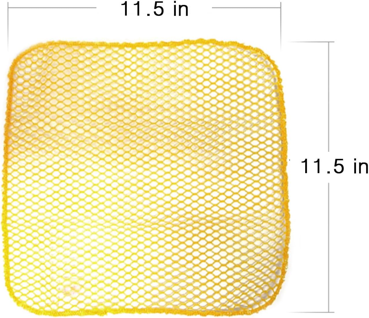 Depurador de malla de 5 piezas, perfecto para lavar platos, secado rápido, no más esponjas con olor de 11.5 x 11.5 pulgadas (rosa 2+amarillo 3)