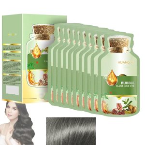Tinte natural para el cabello, extracto de planta puro para cabello gris, tinte de burbujas de color natural Huang Yi, tinte para el cabello de Tinte natural para el cabello, extracto de planta puro para cabello gris, tinte de burbujas de color natural Huang Yi, tinte para el cabello de