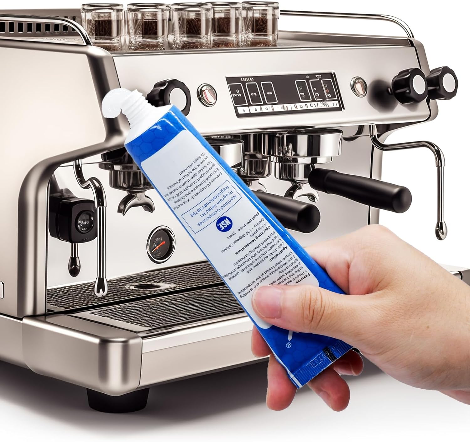 Grasa para máquina de café expreso, 1.1 oz (paquete de 6) lubricante de grasa de grado alimenticio para el cuidado y mantenimiento de todas las