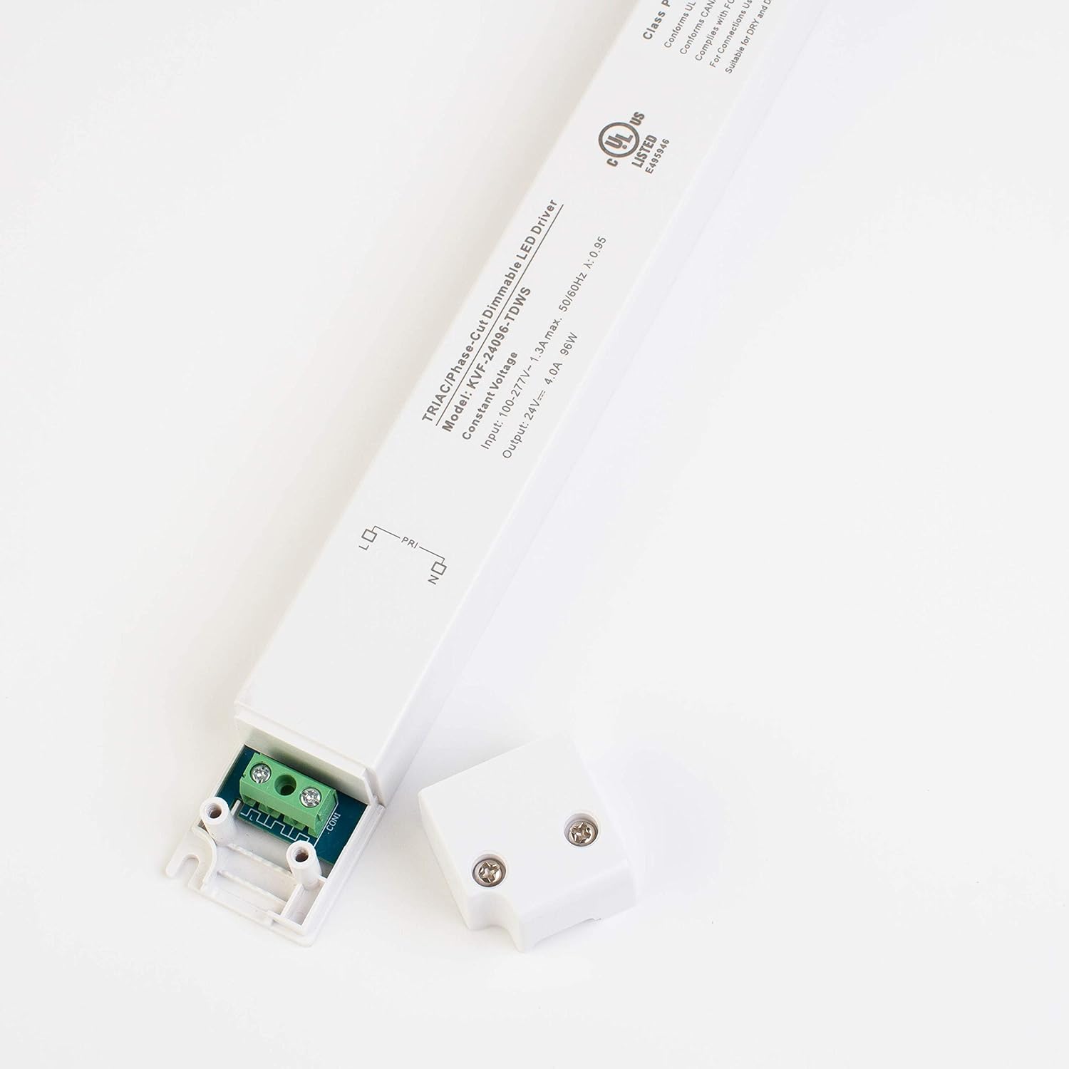 Controlador regulable Triac de 24 V con certificación UL, fuente de alimentación de voltaje constante para control de luz LED por regulador de pared