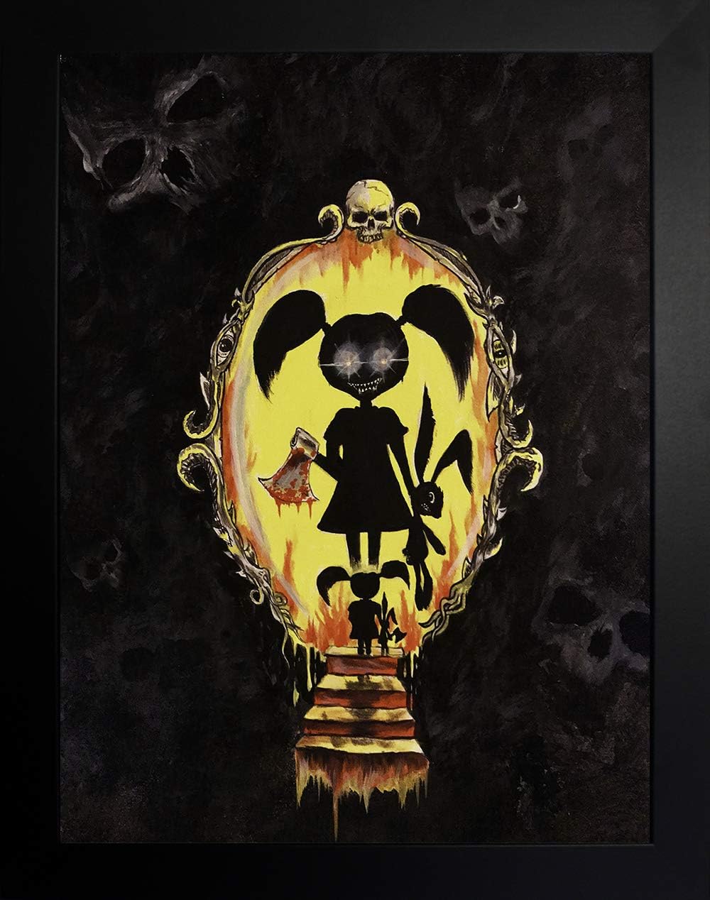 Buyartforless IF EDC406 10×8 1.25 – Lienzo decorativo (4.9 x 4.1 in), color negro