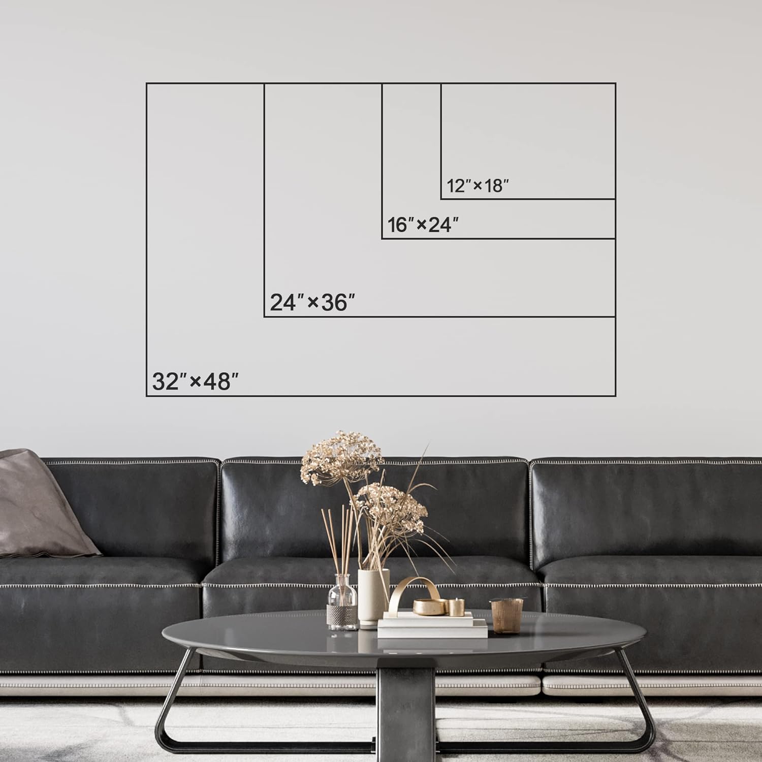WTD – Lienzo decorativo para pared, diseño de Giclee, 12″ x 18″