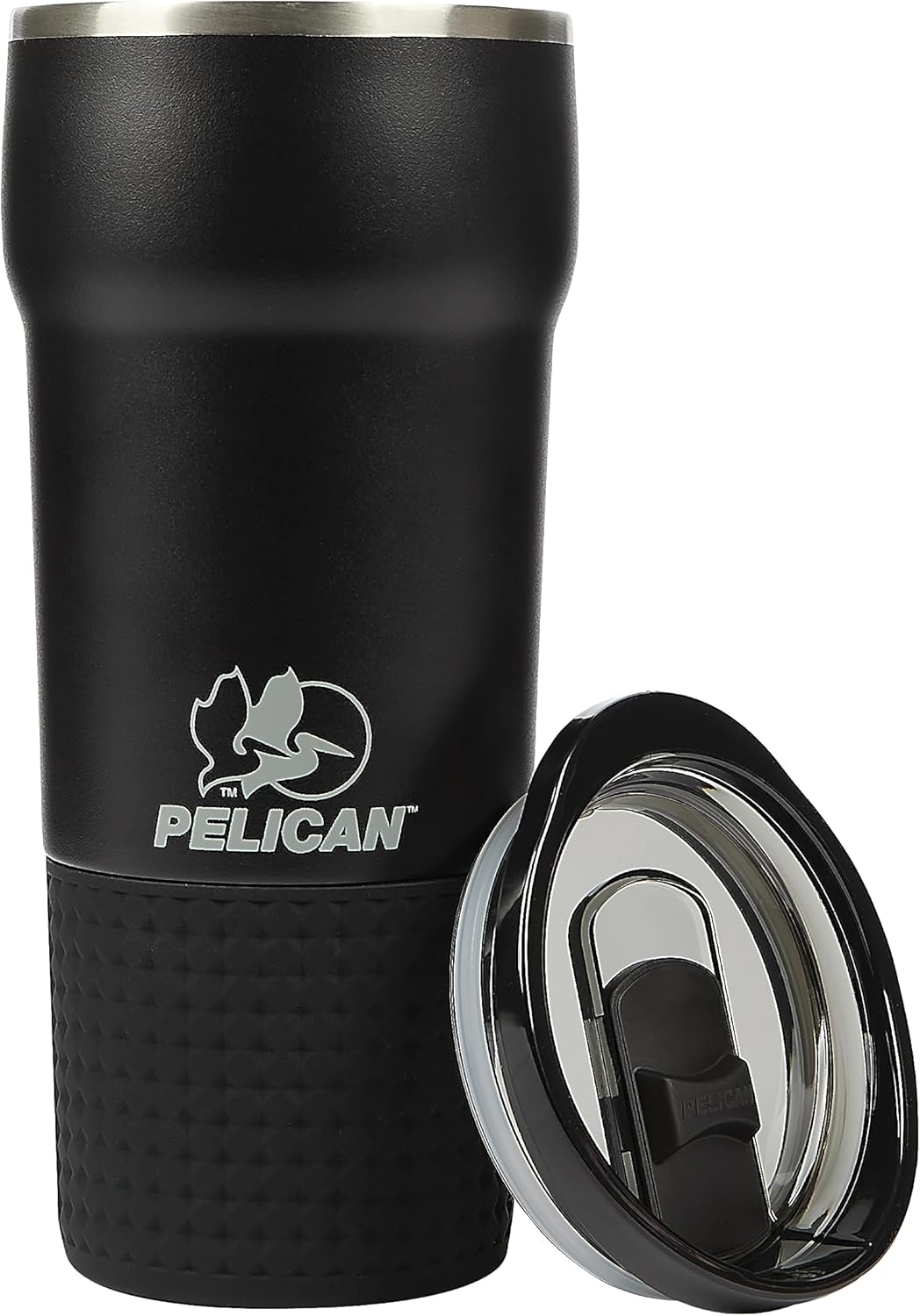 Pelican Hydration Pelican Cascade – Vaso aislado al vacío de 22 onzas, acero inoxidable reciclado de doble pared de viaje con doble tapa, taza de