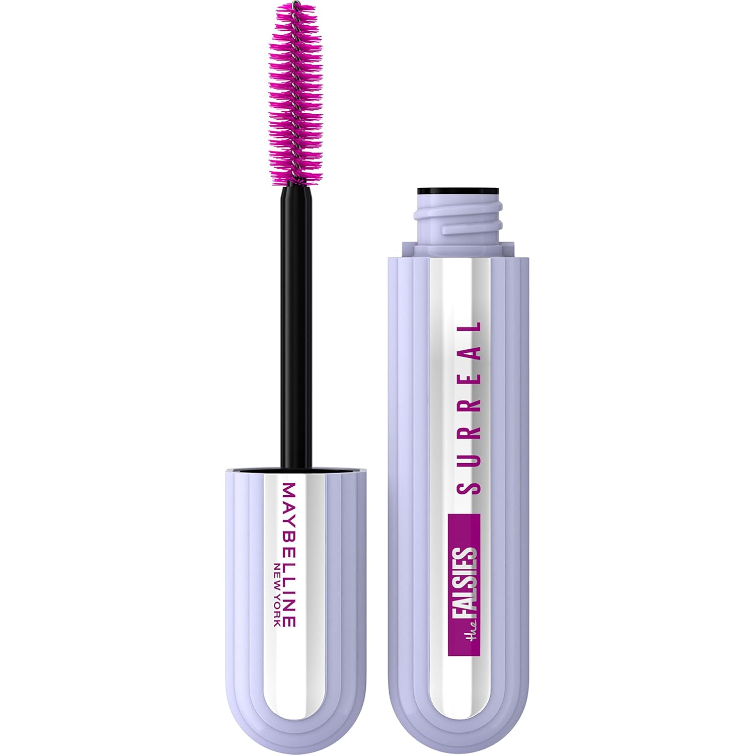 Maybelline The Falsies Surreal Extensions – Máscara de pestañas lavable, voluminizadora, maquillaje alargador, color negro marrón, 1 unidad