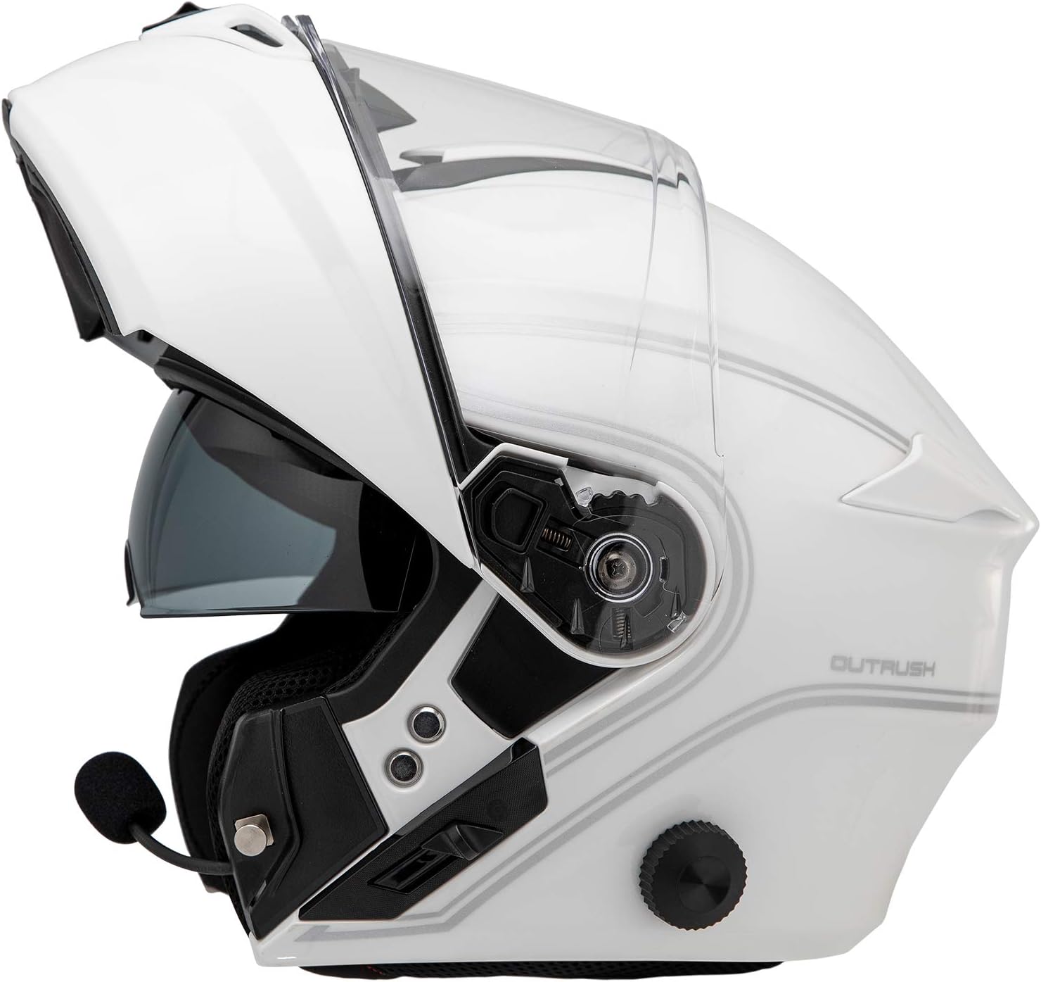 Sena Outrush – Casco modular de motocicleta Bluetooth con sistema de intercomunicación