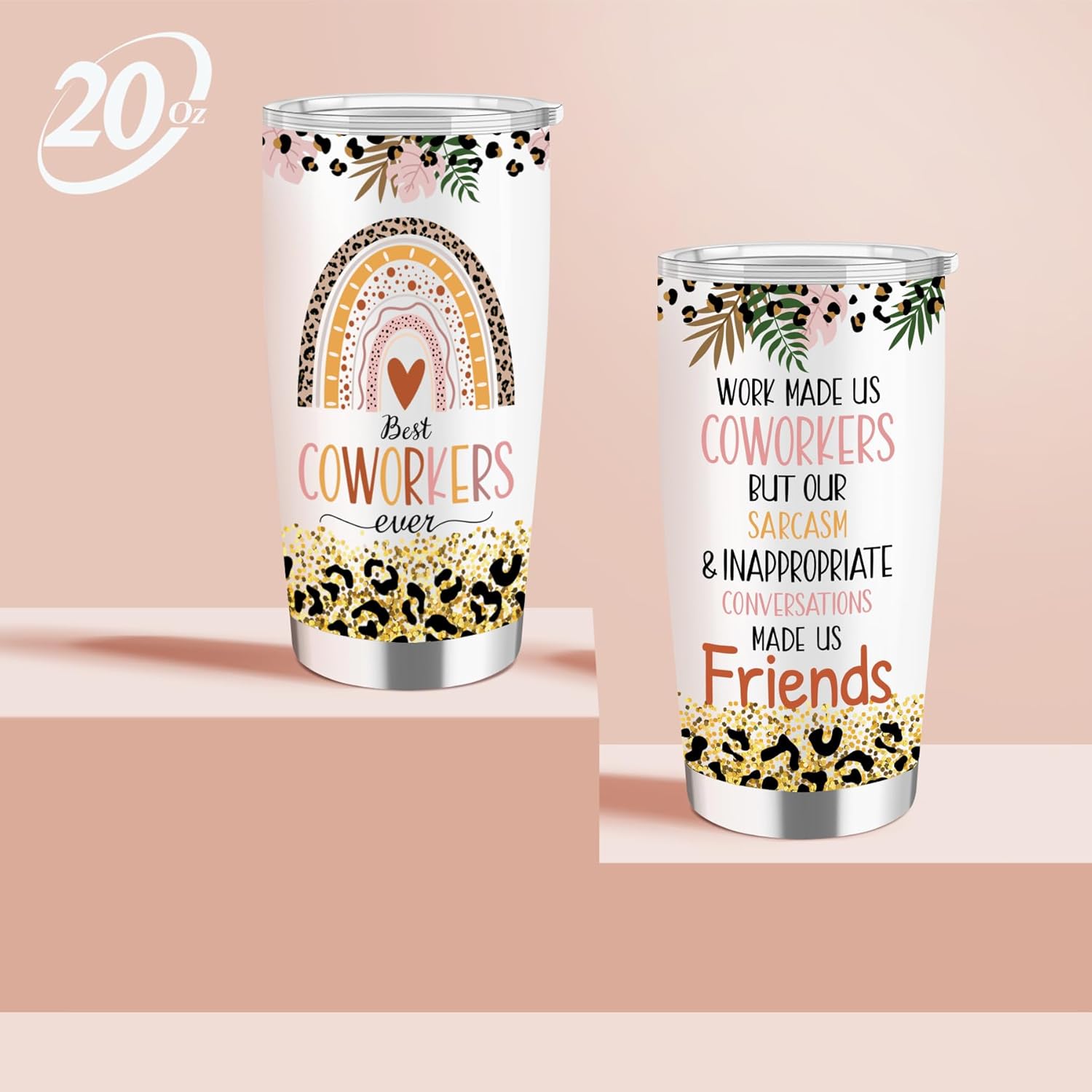 Regalos divertidos para compañeros de trabajo para mujeres, regalos de jubilación de agradecimiento para mujeres, vaso de 20 onzas, regalos de