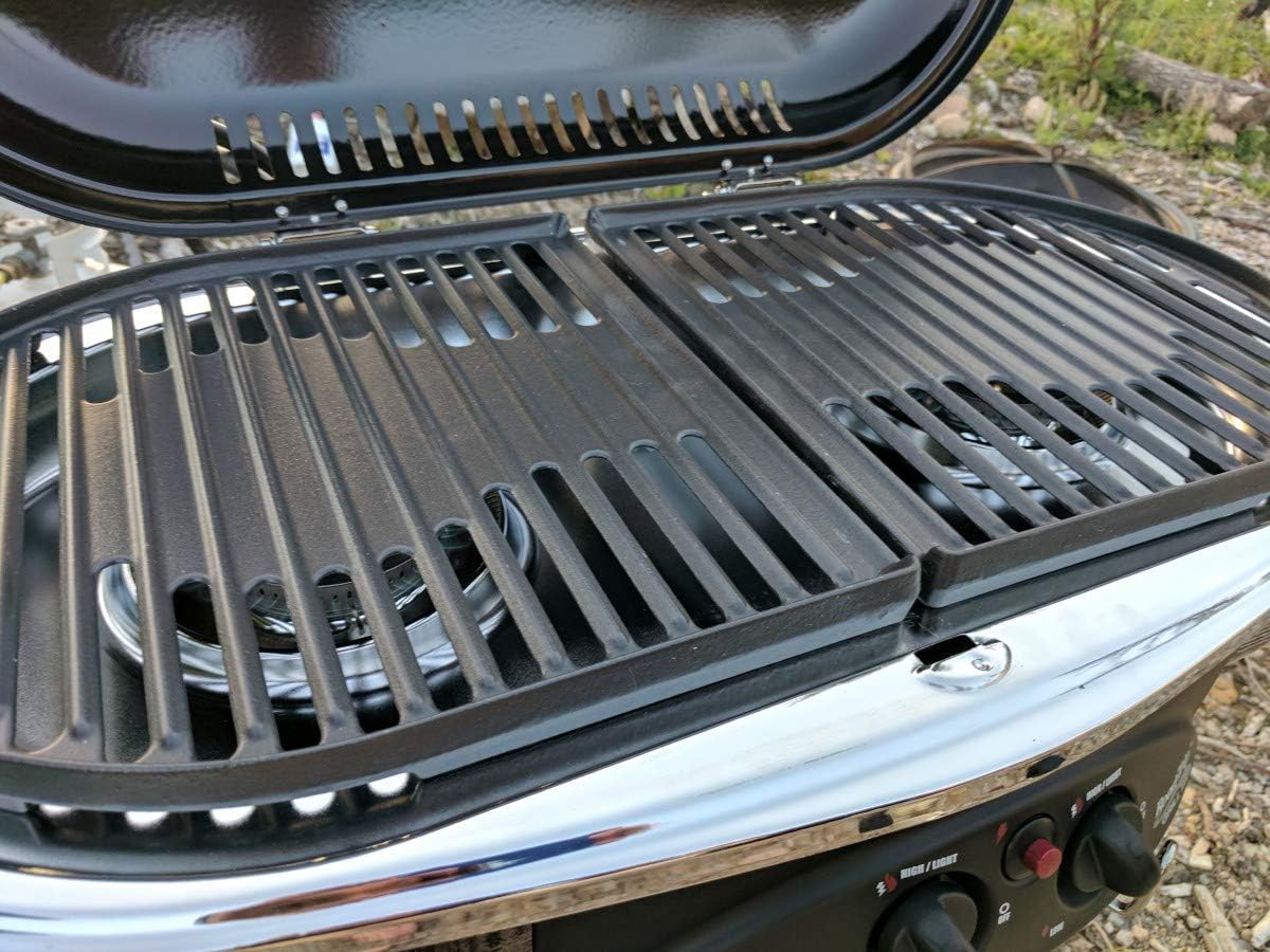 Stanbroil Parrilla de hierro fundido para parrillas de cocina Coleman Roadtrip Swaptop Grills LX LXE LXX, paquete de 2