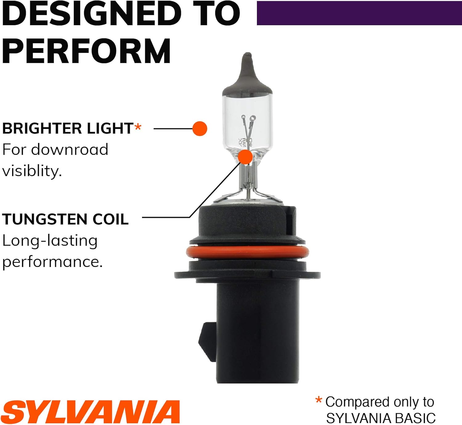 Bombilla de faros halógenos XtraVision SYLVANIA 9003 (también compatible con H4), (paquete de 2), 9004