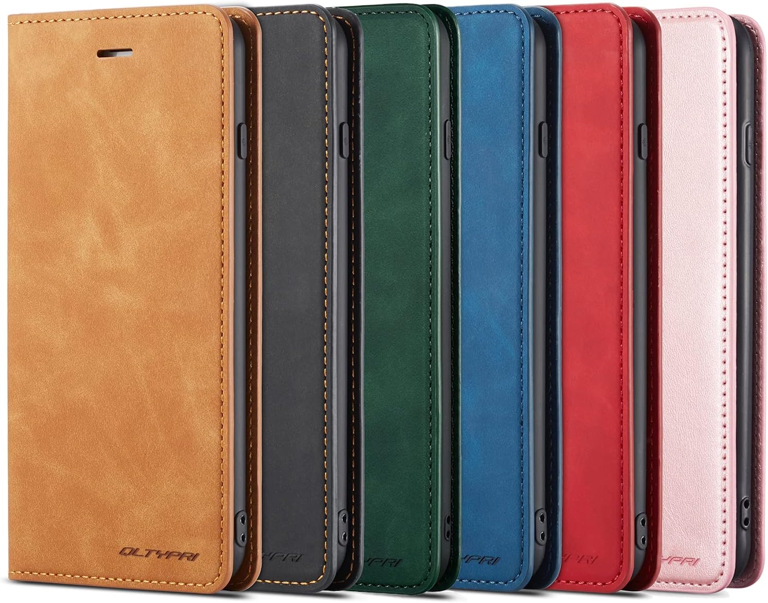 Forwenw – Funda de piel con tapa para iPhone