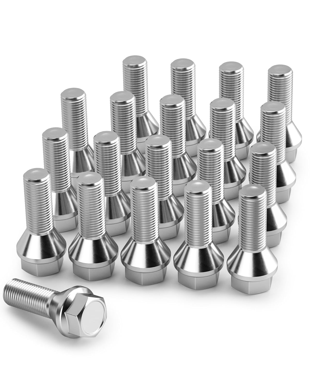 KSP M12x1.25 – Pernos de rueda para ruedas, 20 pernos de rueda extendidos OEMStock para Renegade 2015-2022, brújula 2017-2022, Cherokee 2014-2023,