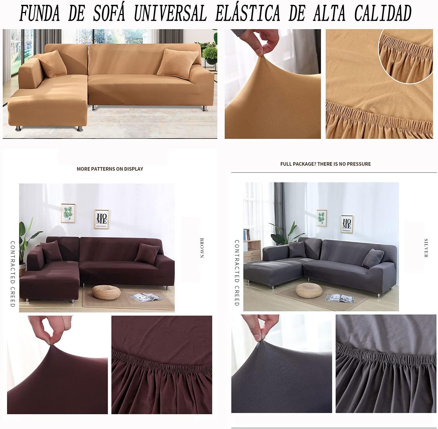 Funda elástica para sofá del Reino Unido, fundas protectoras para sofá de 2341 plaza, color negro, gris, rojo, protector de sofá contra mascotas,
