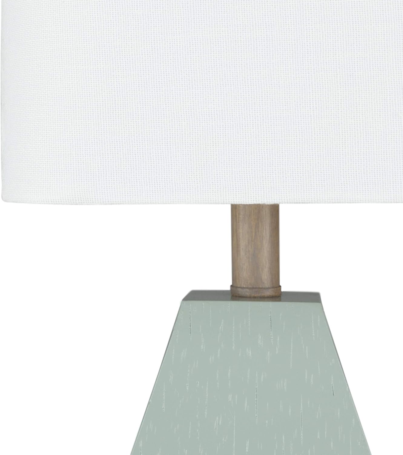 Livabliss Neeson – Lámpara de mesa minimalista de madera sintética, 17.37 pulgadas de alto x 7 pulgadas de ancho x 7 pulgadas de profundidad,