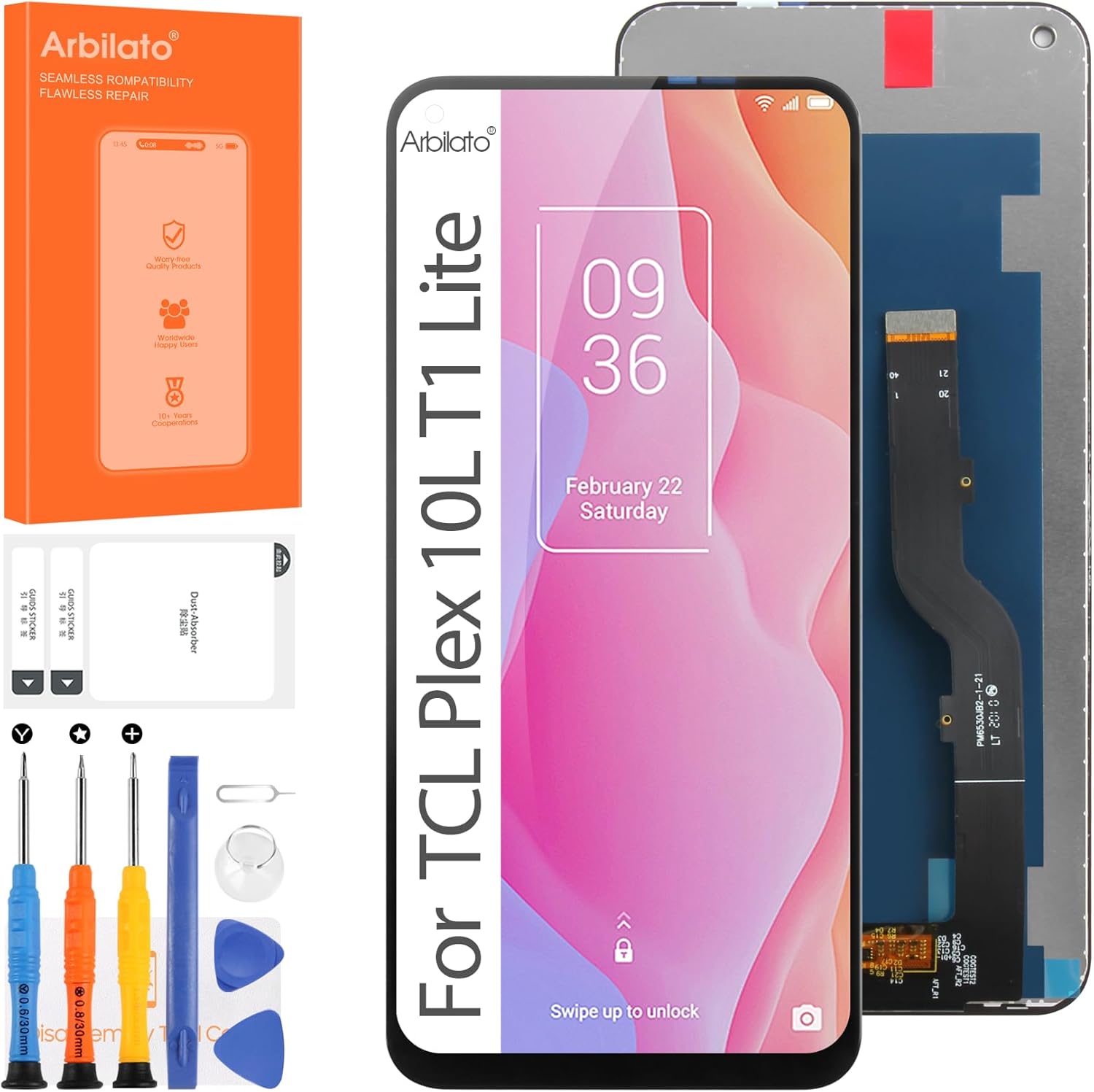 Pantalla para TCL Plex 10L T1 Lite Reemplazo de pantalla para TCL T780H Pantalla LCD T770B Pantalla táctil Digitalizador Asamblea Piezas de