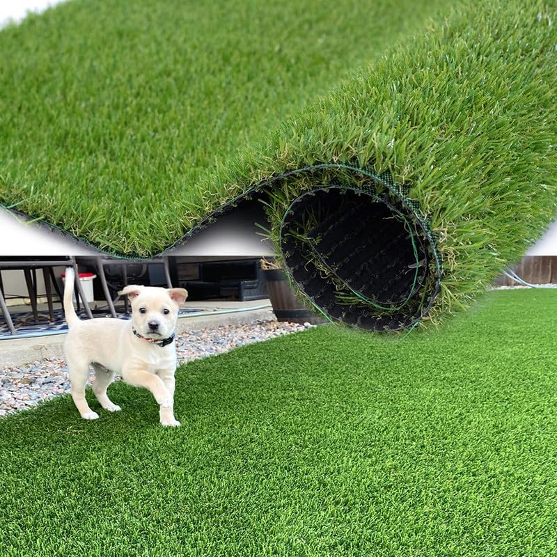 Petgrow Césped artificial sintético de 1 x 20 pies, alfombra de césped sintético falso de 0.8 pulgadas de altura para césped artificial para