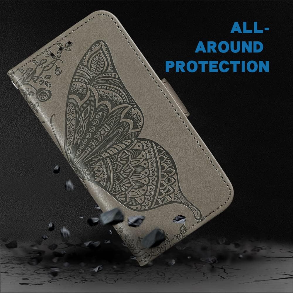 WWAAYSSXA Compatible con Samsung Galaxy Note 9 – Funda tipo cartera con correa para la muñeca, correa de piel, soporte para tarjetas, accesorios