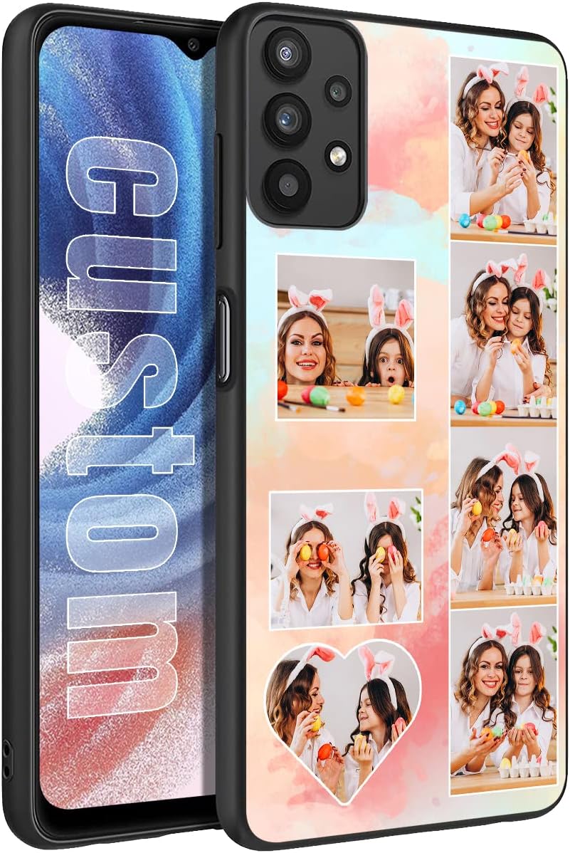 Funda personalizada para teléfono con fotos múltiples, para iPhone 15 14 13 12 11 Pro Max Mini Samsung Galaxy A14 A54 A03S A53 A13 A32 S24 S23 S22