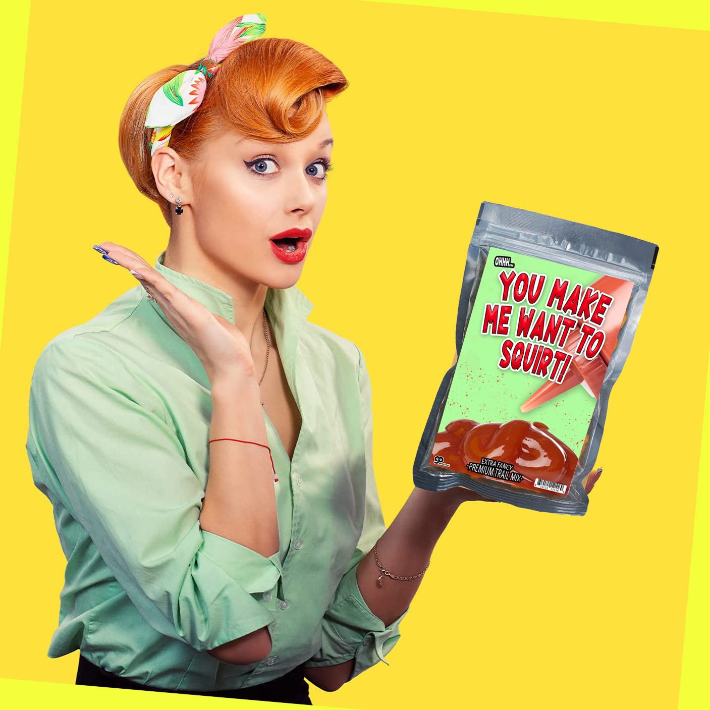 You Make Me Want to Squirt – Trail Mix – Regalo de broma con temática de ketchup – Regalos para los amantes del ketchup – Regalo para esposos que