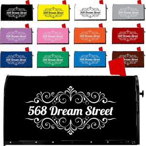 Cubiertas de buzón personalizadas, números personalizados, dirección de calle, buzón, tamaño estándar, número de casa, buzón, para decoración de Cubiertas de buzón personalizadas, números personalizados, dirección de calle, buzón, tamaño estándar, número de casa, buzón, para decoración de