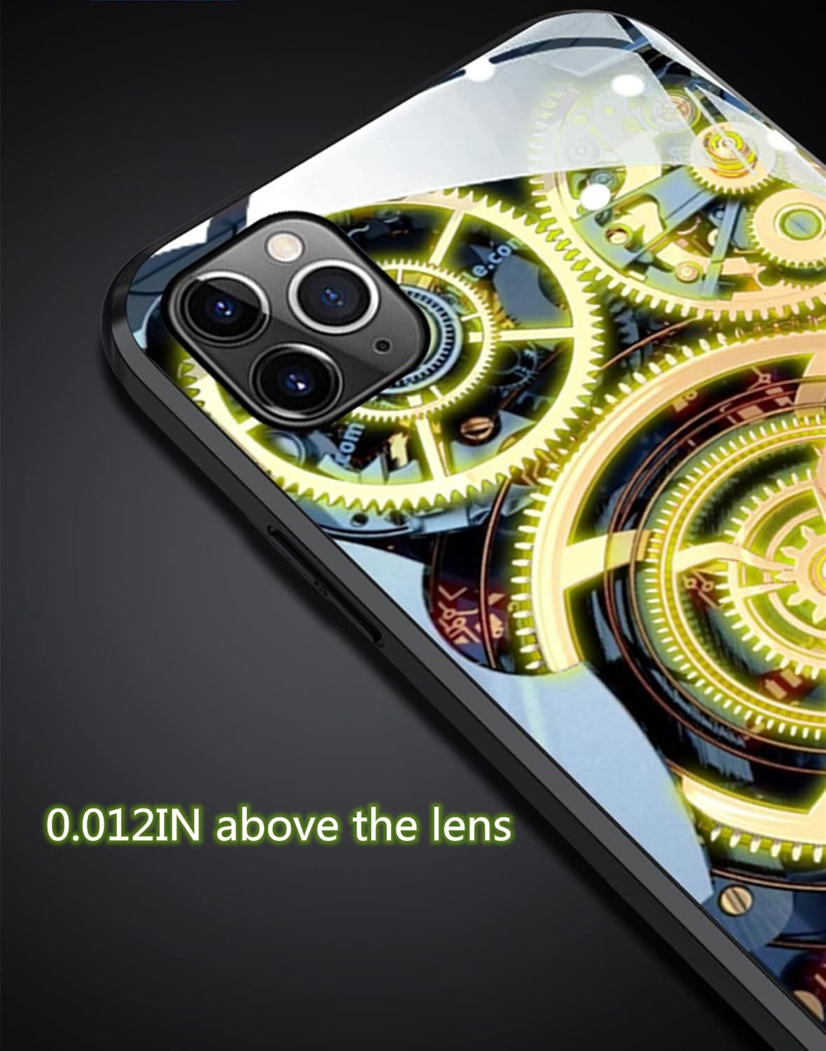 Funda compatible con iPhone 12 Pro Max, cubierta trasera de vidrio templado que brilla intensamente, a prueba de golpes, para mujeres geniales y