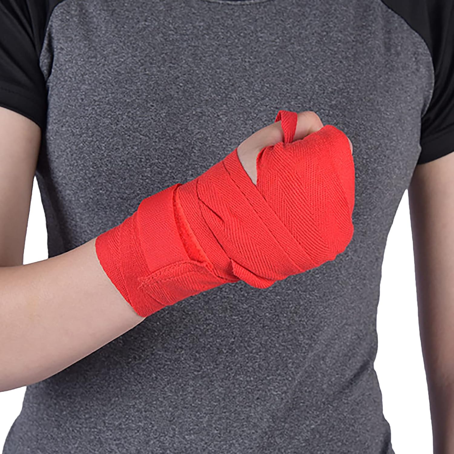 2 piezas de boxeo vendaje elástico de compresión para muñeca, guantes interiores de entrenamiento para artes marciales artes marciales, kickboxing,