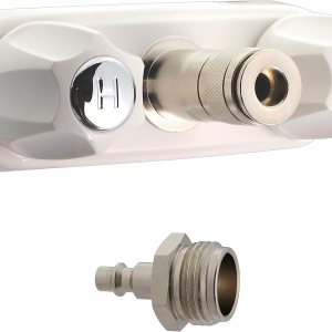 Grifo de conexión rápida para RV, Manguera de agua para cámper Reemplazo del grifo de la ducha, Grifo de conexión rápida exterior de RV, Kit de Grifo de conexión rápida para RV, Manguera de agua para cámper Reemplazo del grifo de la ducha, Grifo de conexión rápida exterior de RV, Kit de