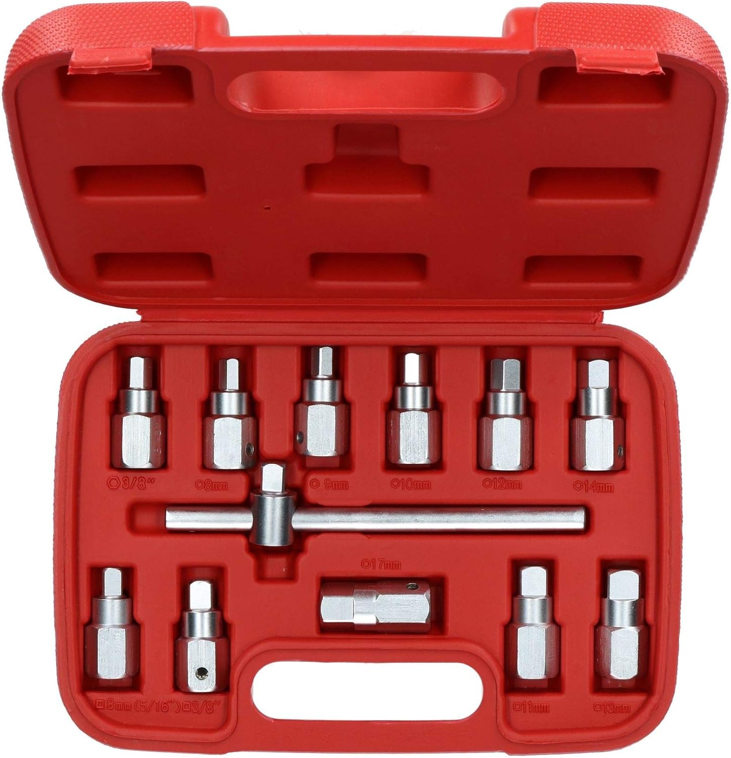 Juego de llaves de sumidero de tapón de drenaje Caja de cambios Kit de cambio de aceite de reparación de eje de 38 “Drive 12pcs Set