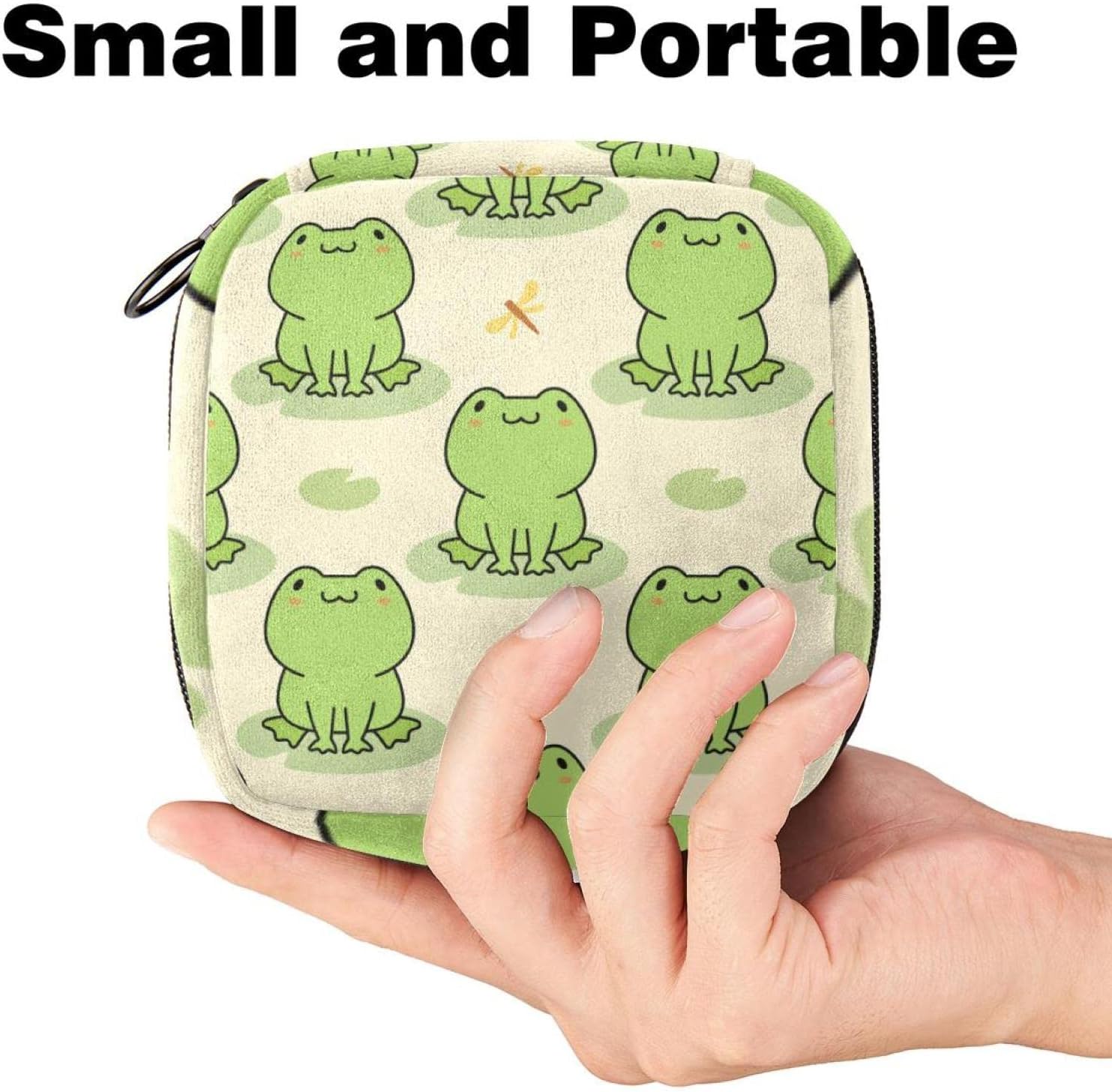 Bolsa de almacenamiento de servilletas sanitarias, bolsa de copa menstrual con cremallera para menstruación femenina para el primer período para