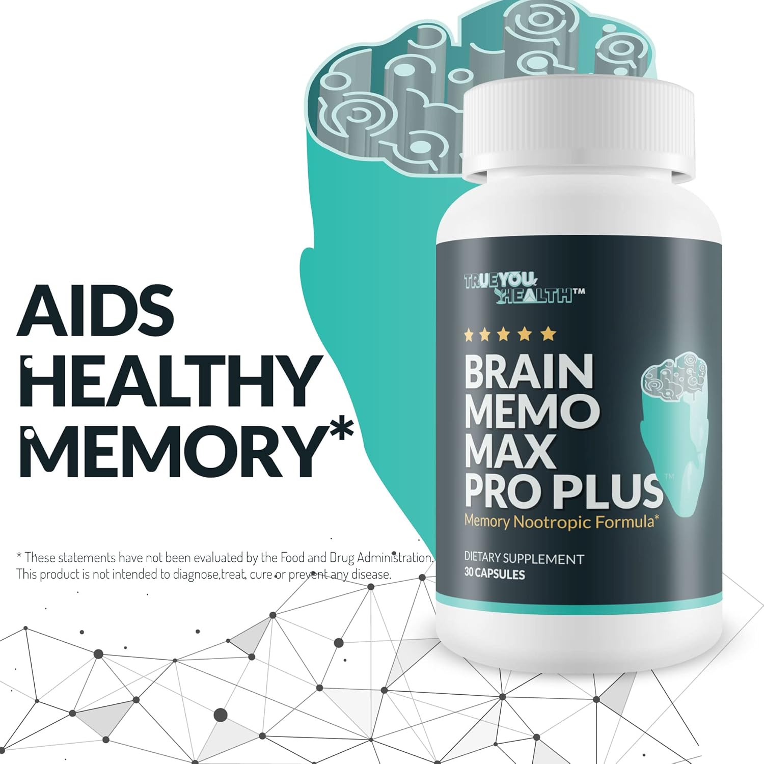 Brain Memo Max Pro Plus – Suplemento de memoria y cerebro superior Max Pro – Apoya la memoria mejorada y la agudeza mental – Ayuda a la función