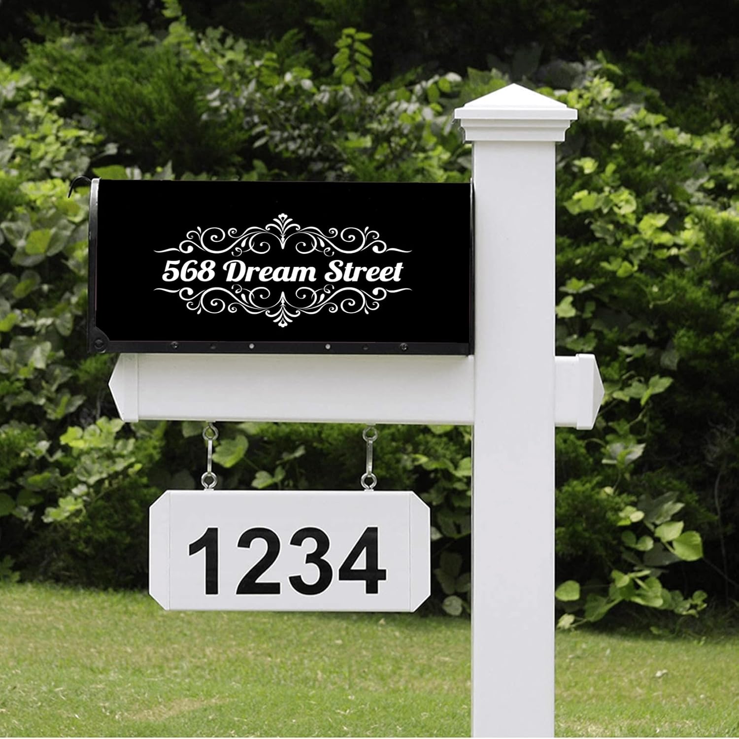 Cubiertas de buzón personalizadas, números personalizados, dirección de calle, buzón, tamaño estándar, número de casa, buzón, para decoración de