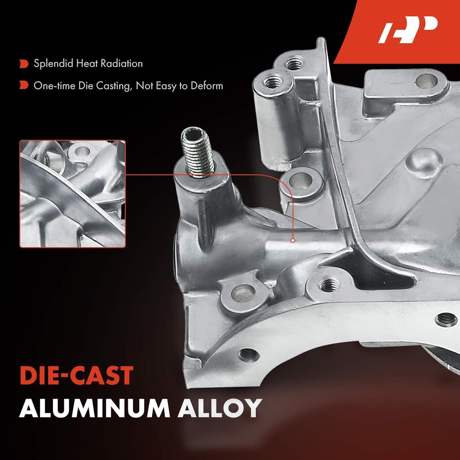 A-Premium Bomba de aceite de volumen estándar con junta tórica y junta compatible con Chevrolet Metro, Tracker y Pontiac Firefly y Suzuki Esteem,