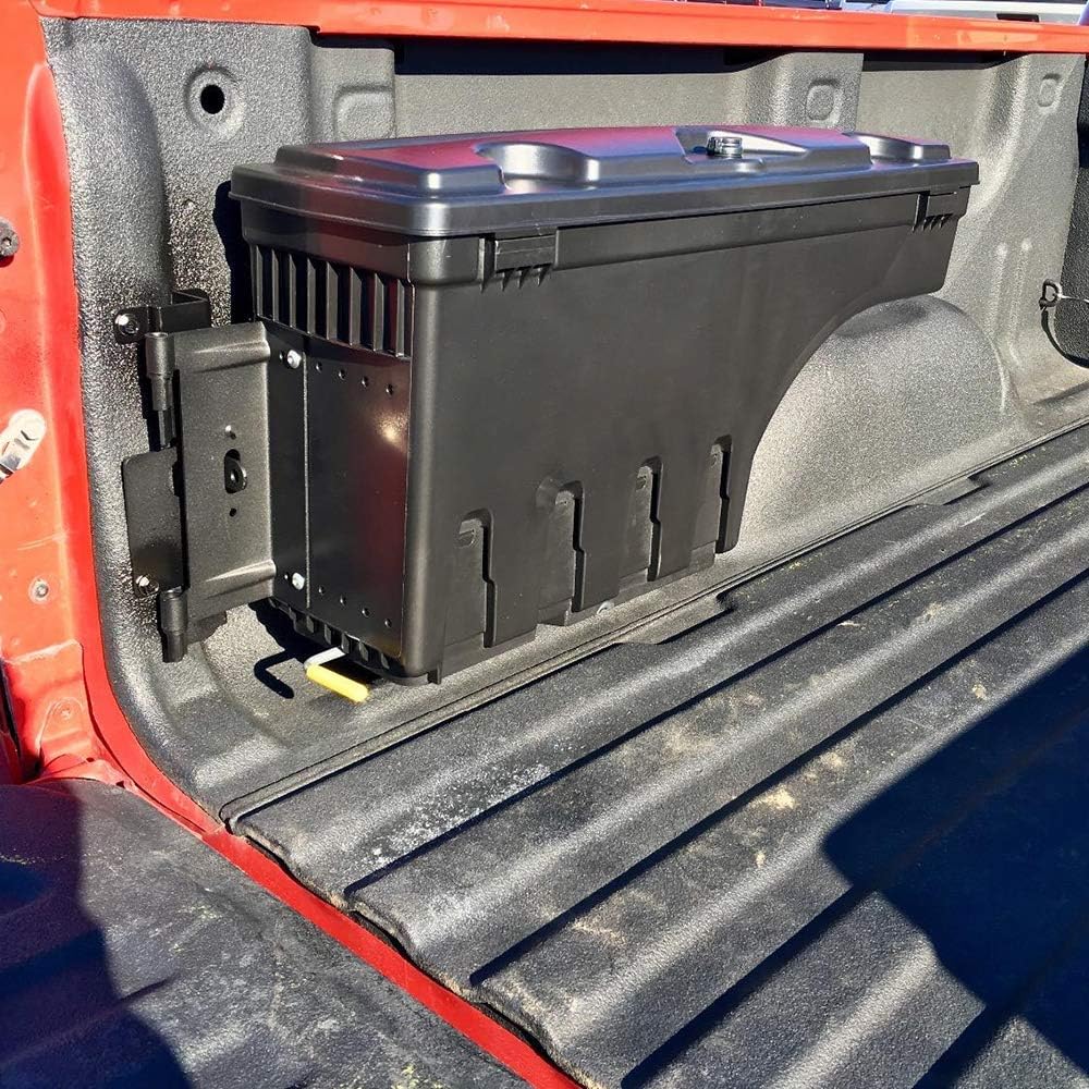 PIT66 Caja de herramientas de almacenamiento con cerradura compatible con Dodge Ram 1500 2500 3500 2002-2018 cajón izquierdo del lado del conductor
