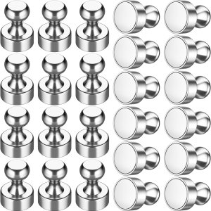 Grtard Paquete de 24 imanes magnéticos para nevera, pequeños imanes de neodimio, imanes para refrigerador, imanes de pizarra blanca, imanes de mapa, Grtard Paquete de 24 imanes magnéticos para nevera, pequeños imanes de neodimio, imanes para refrigerador, imanes de pizarra blanca, imanes de mapa,