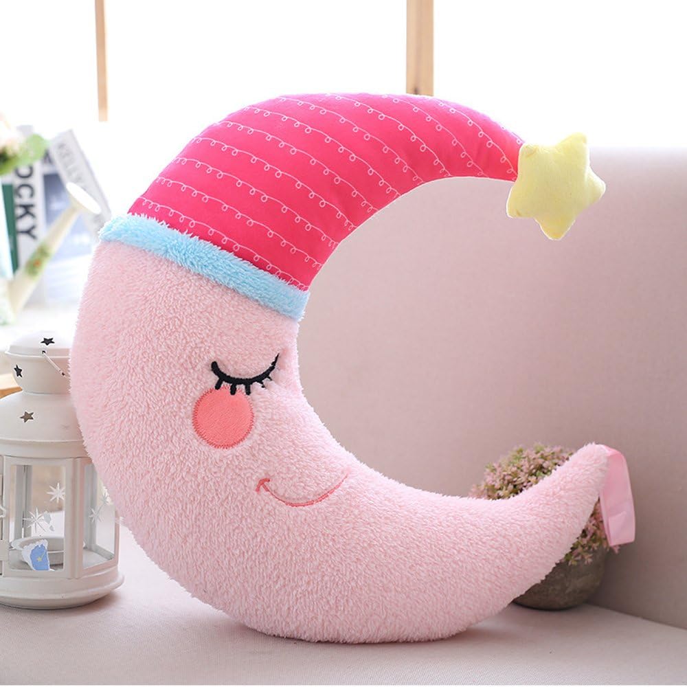 Cojín de almohada Star Moon Cloud, almohada para dormir para sofá de noche, regalo de juguete de peluche.-15.7 in