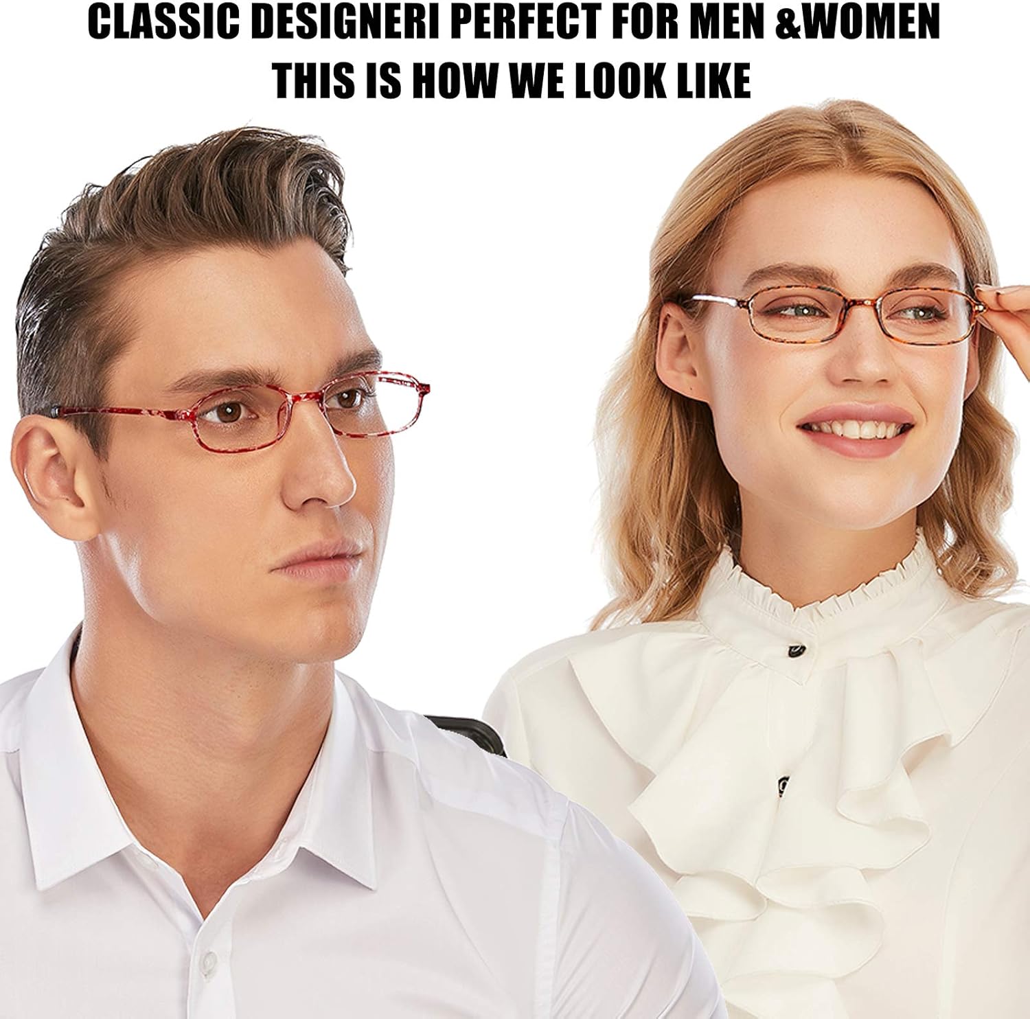 Lentes de lectura para computadora con bloqueo de luz azul, ligeras, para mujeres y hombres.