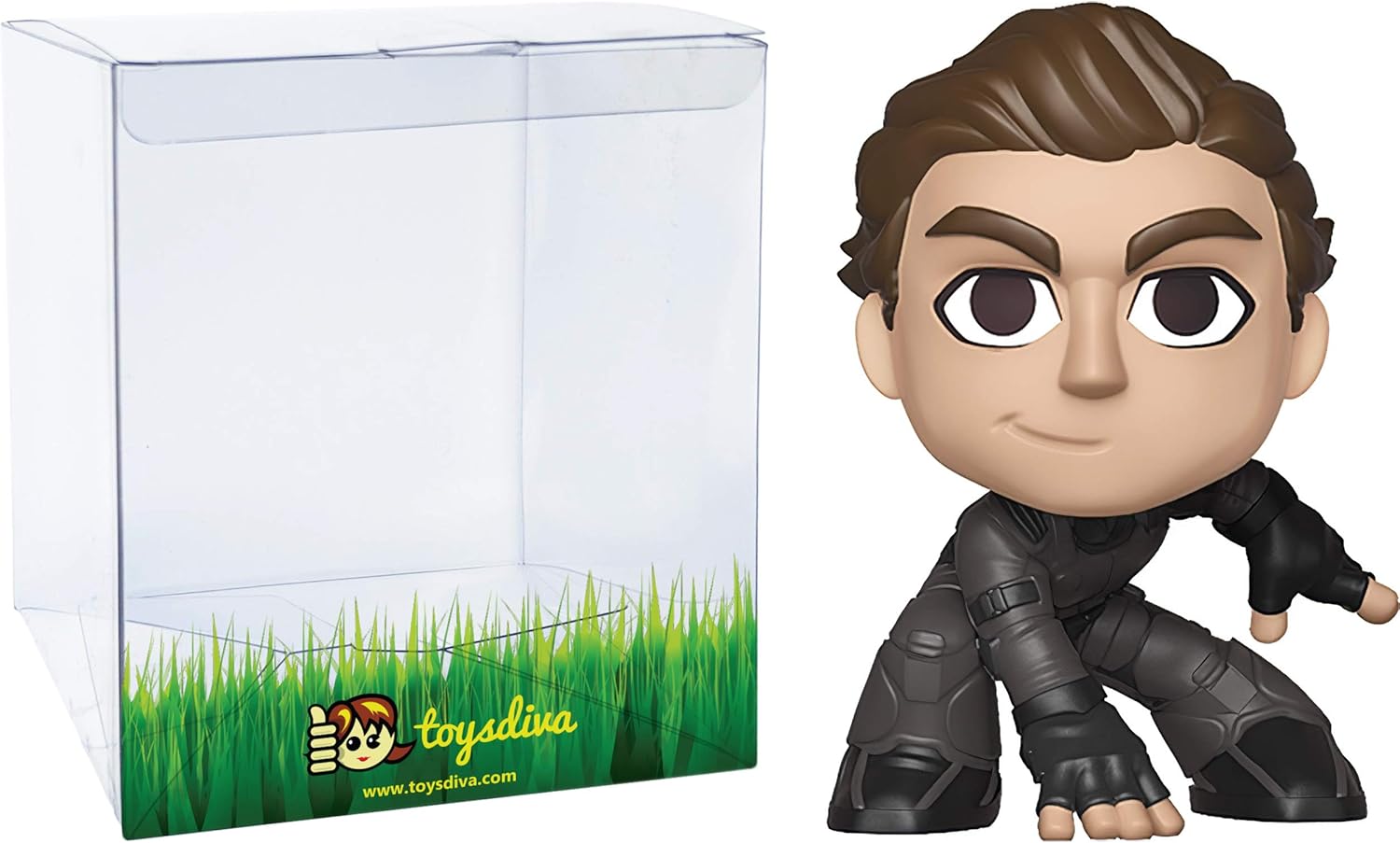 Spider-Man Stealth Suit Unmasked Funk o Mystery Minis – Figura de vinilo con 1 protector gráfico compatible con ‘ToysDiva’ muy raro (39351 – B)