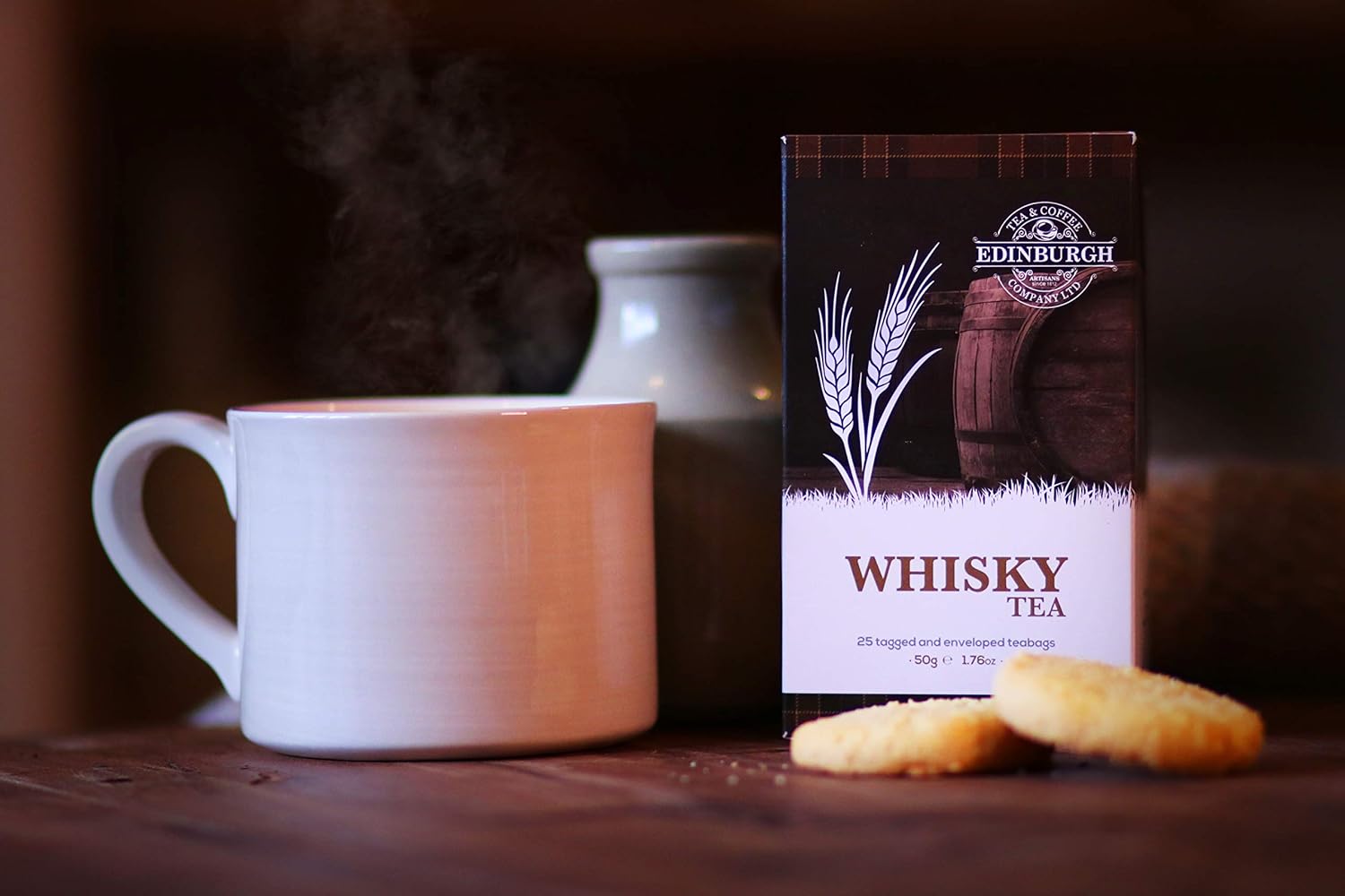 Edinburgh Tea & Coffee Company – Té negro con sabor a whisky, 25 sobres