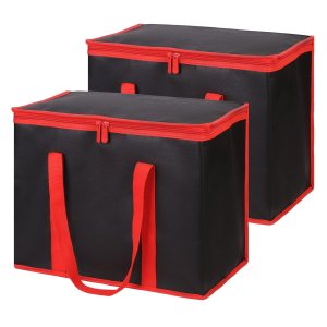 CIVJET Paquete de 1 bolsas de comestibles reutilizables aisladas, bolsa de entrega de alimentos con aislamiento XL para DoordashCateringUber CIVJET Paquete de 1 bolsas de comestibles reutilizables aisladas, bolsa de entrega de alimentos con aislamiento XL para DoordashCateringUber